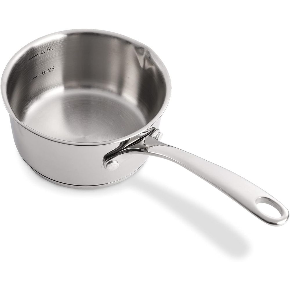 Pour Pot Aluminum - Сковорода-молочник из нержавеющей стали 18/10, 0,5-литровая