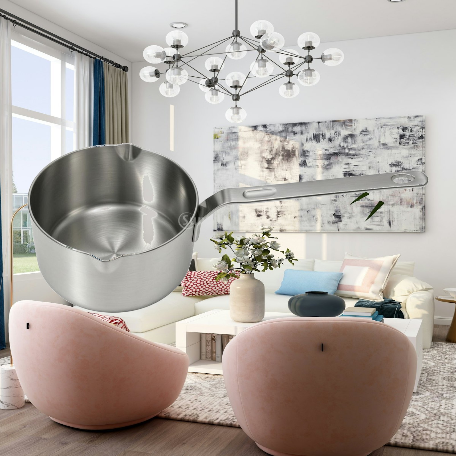 Pour Pot Aluminum - Маленькая кастрюля из нержавеющей стали с